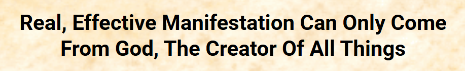 Miracle Prayer Code: real, effective manifestation can only come from God
